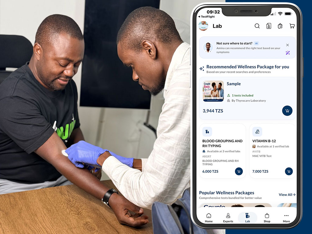 Lab Tests at Home or Office in Tanzania , Healthcare That Comes to You
